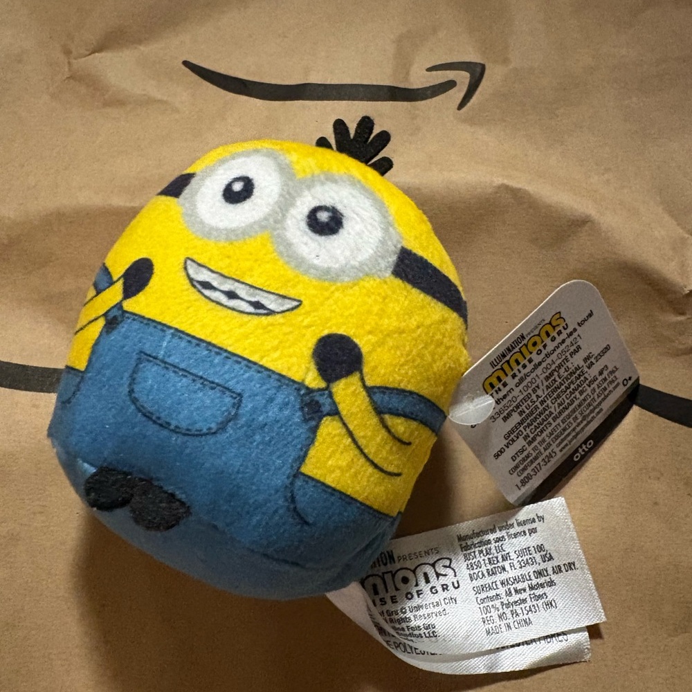 NWT Minions Plush Toy Rise of Gru 4”